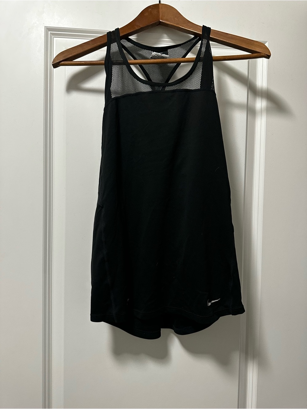 Nike Black Mesh-Back Athletic Tank Top